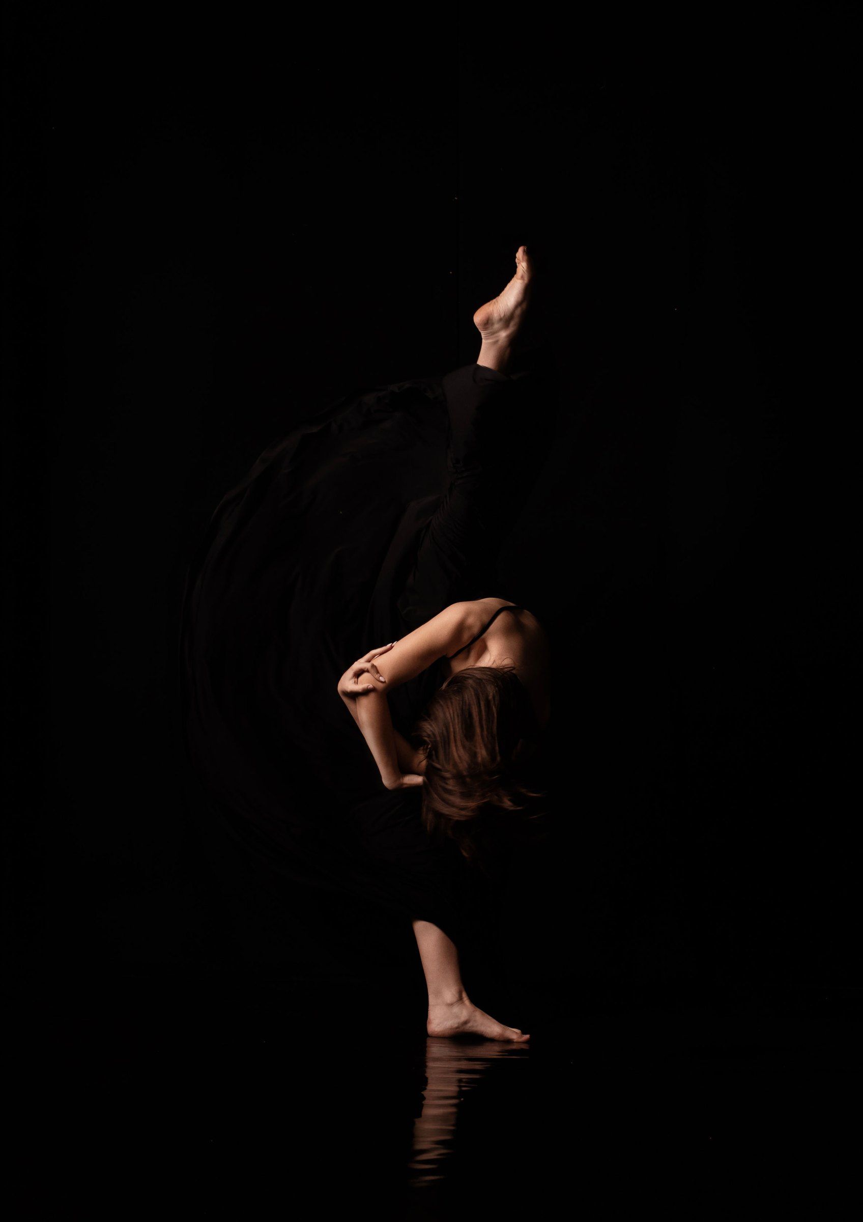 Figura raccolta in movimento